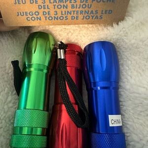 Avon -Toned LED Flashlights SET OF 3.batteries not included- collectables only